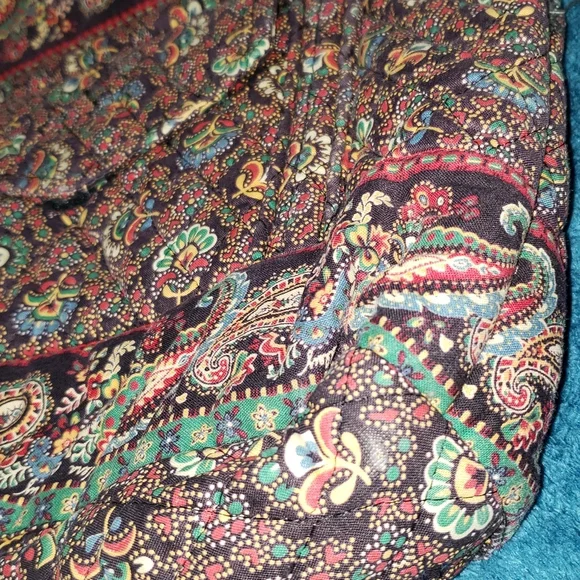 Vera Bradley Retired Collette Black Handbag / Purse (Fall 1995) - Picture 4 of 14